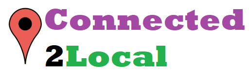 The logo for connected 2 local.